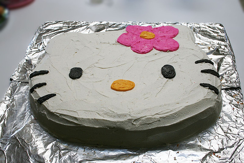 Hello Kitty Face Cake hello kitty face cake. Courtesy of jugbo