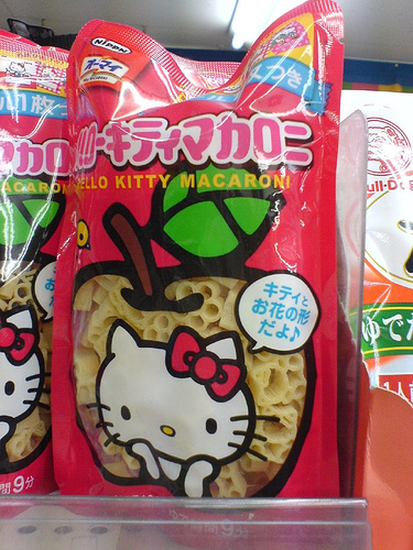 Hello Kitty Food. Hello Kitty Macaroni