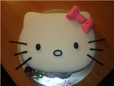 images of hello kitty cakes. hello kitty face cake