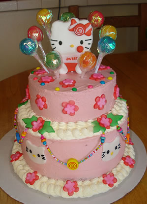 Pics Of Hello Kitty Cakes. hello kitty cake with candies